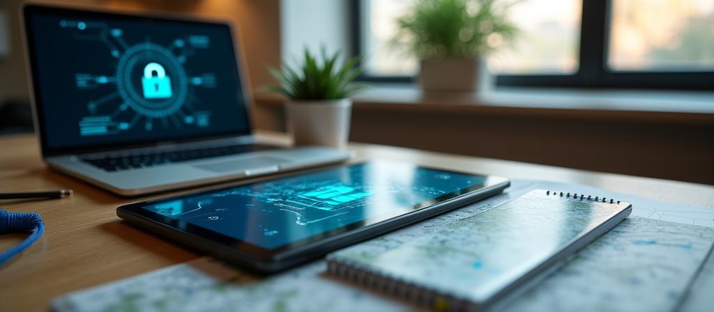 Secure data protection and paperless booking concept